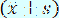 Mathematical formula: expression (x̄ ± s) showing standard deviation concept.