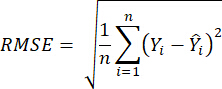 figure-results-6 Root Mean Square Error formula, RMSE, equation for data analysis accuracy, statistical evaluation.