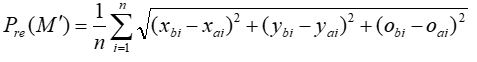 Math equation depicting a 3D Euclidean distance formula for data point analysis.