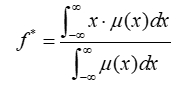 Probability density function formula, integral equation, mathematical concept, educational use.