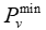 Equilibrium equation, P_v^min, static equilibrium, physics, symbol for minimum value analysis.