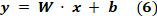 figure-protocol-10 Linear equation y=Wx+b, formula for linear regression analysis.