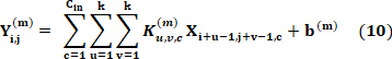 figure-protocol-17 Equation for convolutional layer in neural network; mathematical formula; educational diagram.