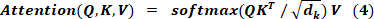 figure-protocol-8 Self-attention equation: Attention(Q,K,V)=softmax(QKᵀ/√dₖ)V; neural network concept.