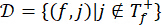 Equations: D = {(f, j) | j ∉ Tᵢ⁺}; set theory, mathematical formula, study concept.