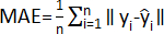 Mean Absolute Error formula, MAE equation, statistical analysis, data accuracy evaluation.