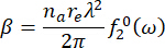 figure-protocol-4 Scattering equation; β=na*re*λ²/2π*f2⁰(ω); optical analysis formula.