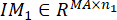 Mathematical formula for static equilibrium using matrix notation, IM₁ ∈ Rᴹᴬˣⁿ₁.