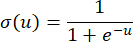figure-protocol-10 Sigmoid function, σ(u)=1/(1+e^(-u)), equation illustrating logistic regression concept.