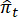 Statistical notation π̂_t equation; used in probability analysis; symbol only.