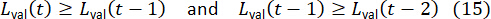Static equilibrium equations L_val(t) ≥ L_val(t-1) in scientific formula context.