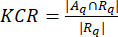 KCR formula for overlap analysis; equation, used in statistical data comparison and analysis.