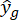 ŷ<sub>g</sub> symbol, regression prediction, statistical model, data analysis result, equation representation