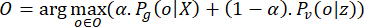 Maximum likelihood estimation equation, argmax O, probability distribution, shown as formula.