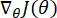 Gradient descent optimization, equation ∇θJ(θ), mathematical symbol for machine learning.