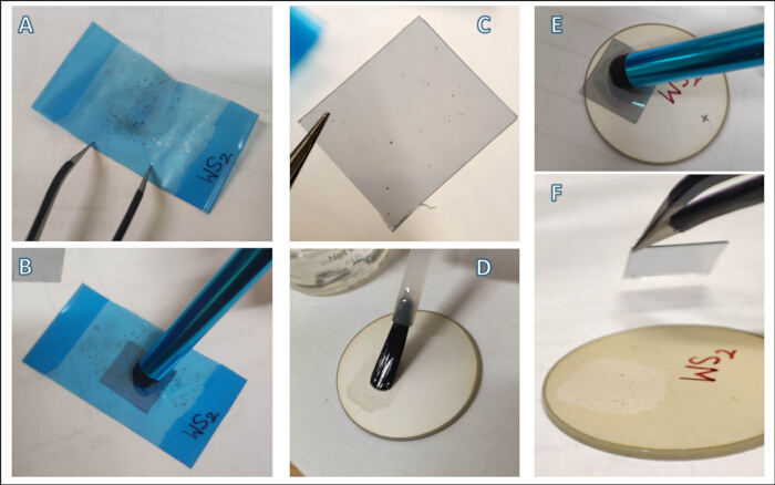Fabrication of WS₂ film on substrate, step-by-step process with microfabrication tools and techniques.