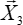 Vector notation diagram with symbol X3, arrow above X, key concept in physics and mathematics.