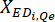Static equilibrium formula, XEDi,Qe, symbol for educational research use.