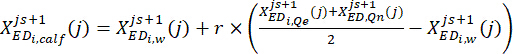 Mathematical equation diagram, iterative calculation, variables and parameters, formula analysis.