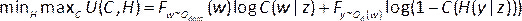 Optimization equation, min-max algorithm, formula analysis, statistical method, mathematical expression.