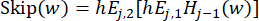 Equation showing neural network residual skip connection formula in theoretical framework.