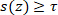 Static equilibrium equation s(z) ≥ τ, formula diagram for mechanical system analysis.