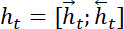 Equation of vector components in dynamic systems, showing formula ht=[RightArrowht;LeftArrowht].
