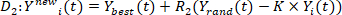 Equation of dynamic system behavior, featuring variables and constants in mathematical formula.