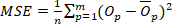 Mean Squared Error equation for error analysis; statistical diagram, MSE formula.