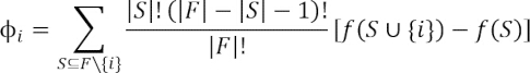 figure-protocol-3 Shapley value formula, Σ for cooperative game theory, method, concise mathematical notation.