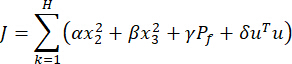 Sum optimization formula with variables, represented in mathematical equation format.
