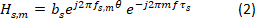 Static equilibrium equation \( H_{sm} = b_s e^{j2\pi f_{sm} \theta} e^{-j2\pi m f \tau_s} \).