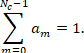 Static equilibrium equation Σam=1; formula diagram; mathematical analysis tool.