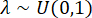 figure-protocol-7 Uniform distribution concept, formula λ~U(0,1), probability theory, statistics, mathematical analysis.