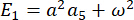 Equation for energy E1 with variables; physics formula, mathematical expression analysis.