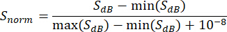 figure-protocol-17 Normalized signal equation, Snorm formula, mathematical expression for signal processing analysis.