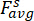 Static equilibrium; Fs_avg symbol; relevant for physics calculations; concise educational use.