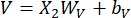 Vector transformation equation: V=X₂Wᵥ+bᵥ.