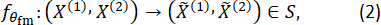 figure-protocol-9 Mathematical transformation equation \( f_{\theta_{tem}} \) for variable mapping in a system context.