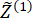 Complex number notation, Z^(1), mathematical symbol for advanced algebraic equations.