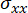 Stress tensor component symbol σxx used in stress analysis and continuum mechanics studies.