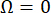Static equilibrium equation Ω=0 in scientific diagram, illustrating rotational balance principle.