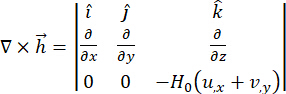 Curl operation vector equation; formulas; mathematical diagram; vector calculus, partial derivatives.