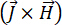 Cross product of vectors J and H; equation; vector calculus; electromagnetic theory.