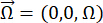 Vector notation equation, angular momentum Ω shown in component form.