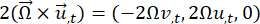 Cross product equation; vector analysis in physics; formula illustrating rotational motion concepts.