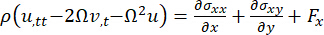 Equation of motion; dynamic equilibrium; mathematical formula; study of forces in rotating systems.