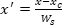 平衡方程 x'=(x-xc)/Ws；数学公式；视觉表示；物理原理