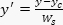 y'=(y-yc)/Ws 方程，变换分析公式，数学概念