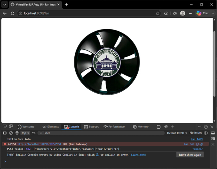 figure-results-14 Fan design with university emblem; displayed in browser console error context.